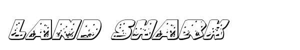 Land Shark font