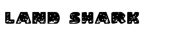 Land Shark font preview
