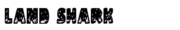 Land Shark font preview