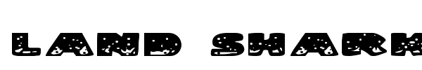 Land Shark font preview