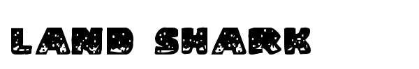 Land Shark font preview