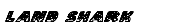 Land Shark font preview