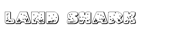 Land Shark font preview