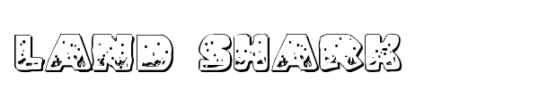 Land Shark font preview