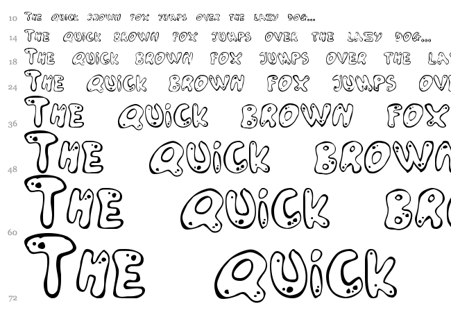 Larson font waterfall