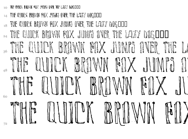 Lazy Day font waterfall