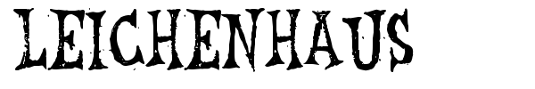 Leichenhaus font