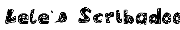 Lele's Scribadoo font