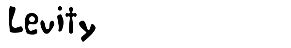 Levity font