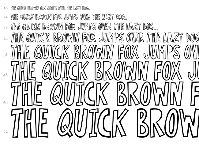 Lightning font waterfall