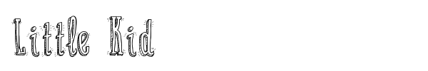 Little Kid font