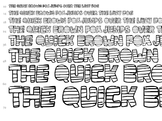 Loco TV font waterfall