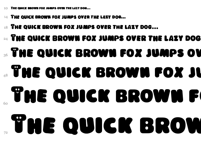 Lokinder Schrift font waterfall