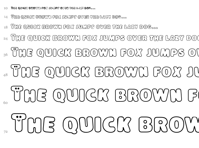Lokinder Schrift font waterfall
