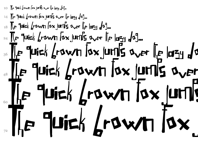 LoOse Gangster font waterfall