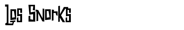 Los Snorks font