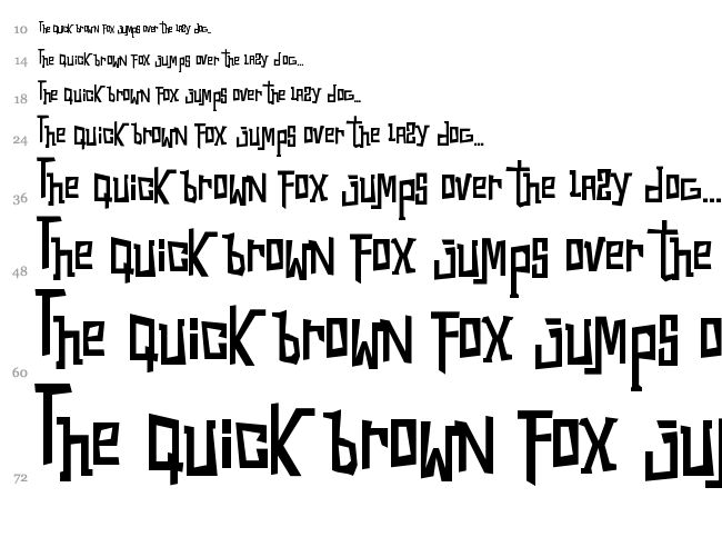 Los Snorks font waterfall