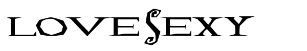 LoveSexy font