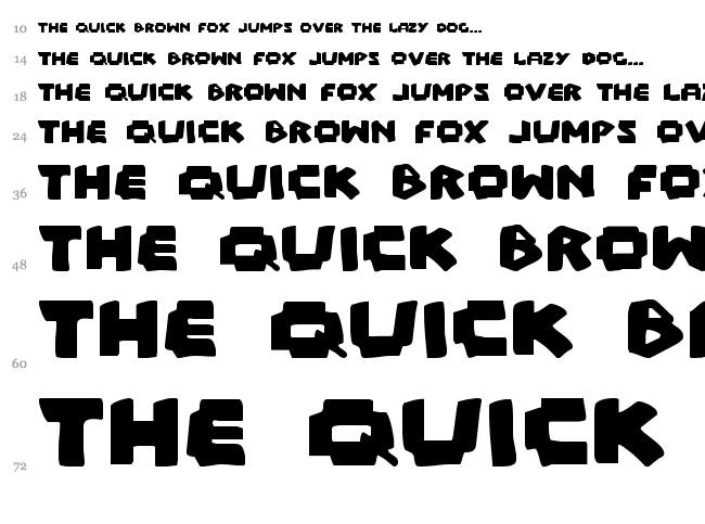 Mad Marker font waterfall