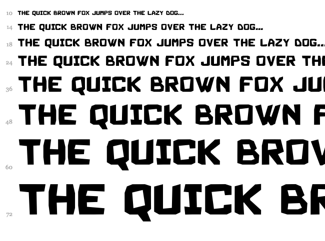 Magario font waterfall