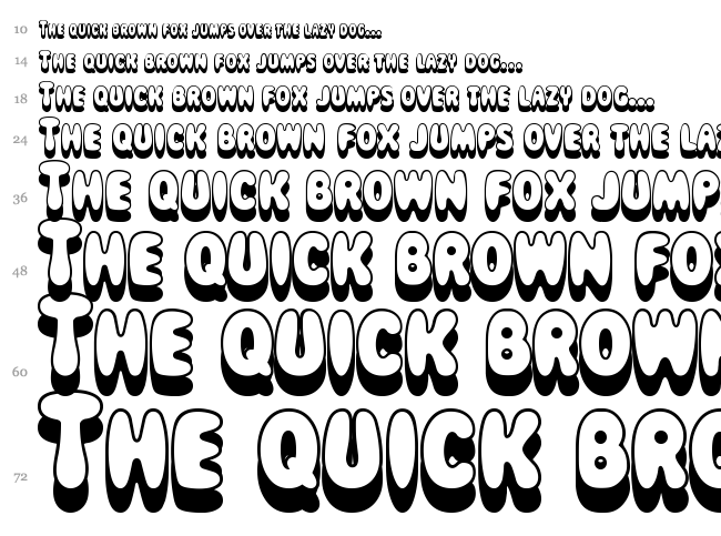 Magical Mystery Tour font waterfall