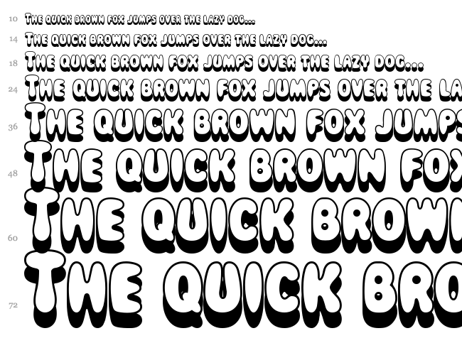 Magical Mystery Tour font waterfall
