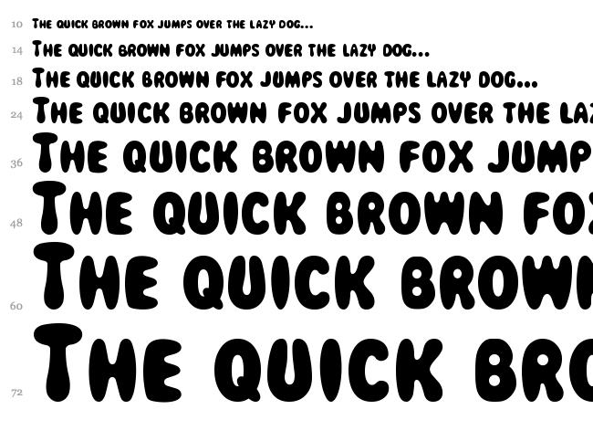 Magical Mystery Tour font waterfall
