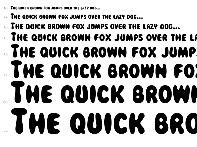 Magical Mystery Tour font waterfall