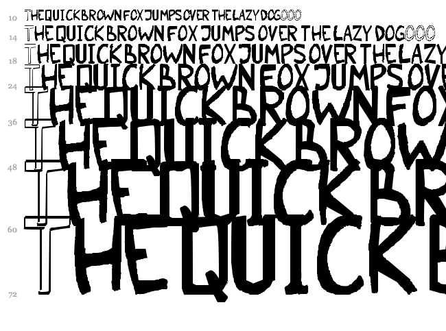 Malkmus Erc 001 font waterfall