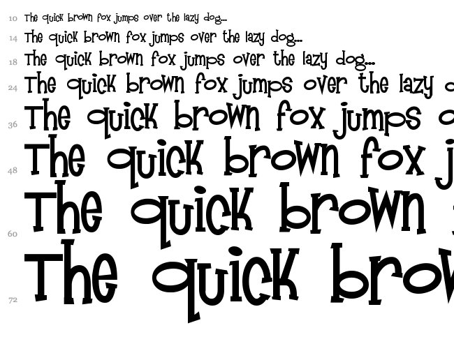 Mandingo font waterfall