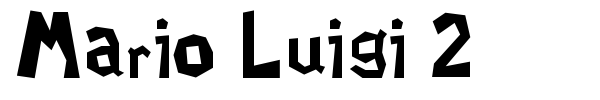 Mario Luigi 2 font