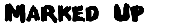 Marked Up font