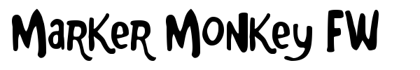 Marker Monkey FW font