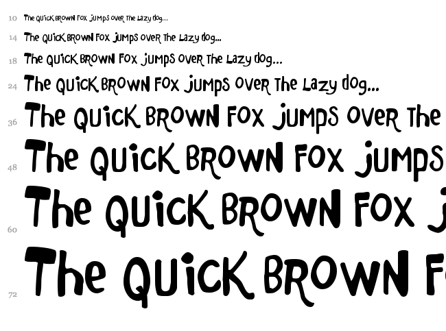 Marker Monkey FW font waterfall