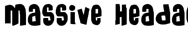 Massive Headache font