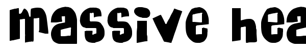 Massive Headache font preview