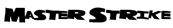 Master Strike font