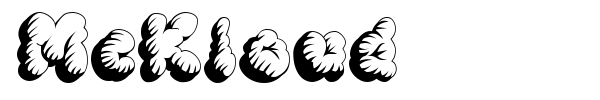 McKloud font preview