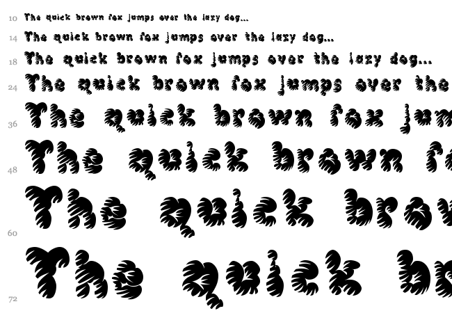 McKloud font waterfall