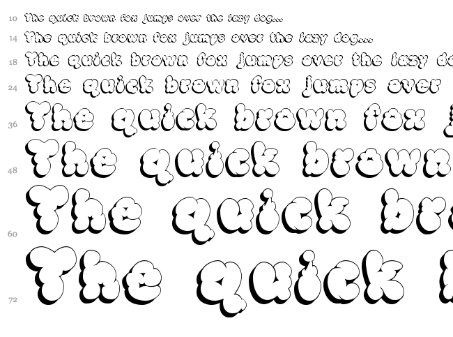 McKloud font waterfall