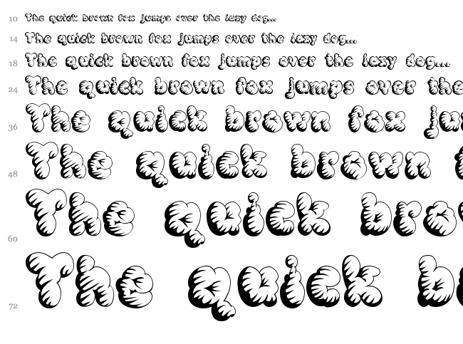 McKloud font waterfall
