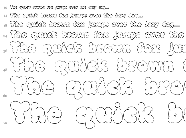 McKloud font waterfall