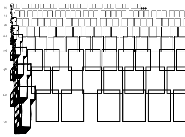 Megalopolis font waterfall