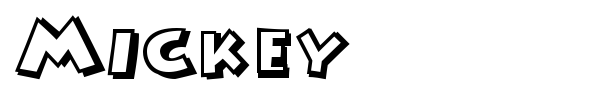 Mickey font preview
