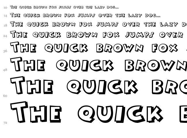 Mickey font waterfall