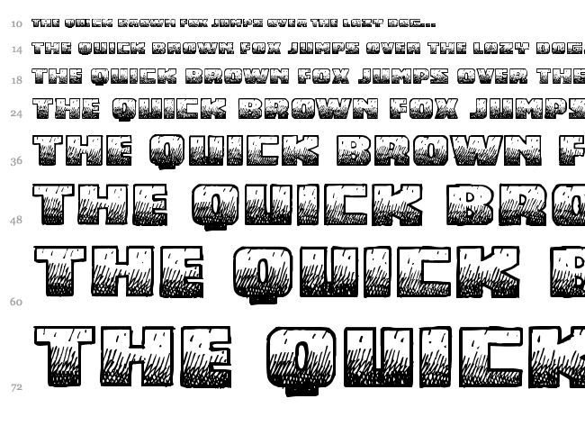 Midnight Snack BB font waterfall