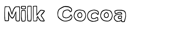 Milk Cocoa font