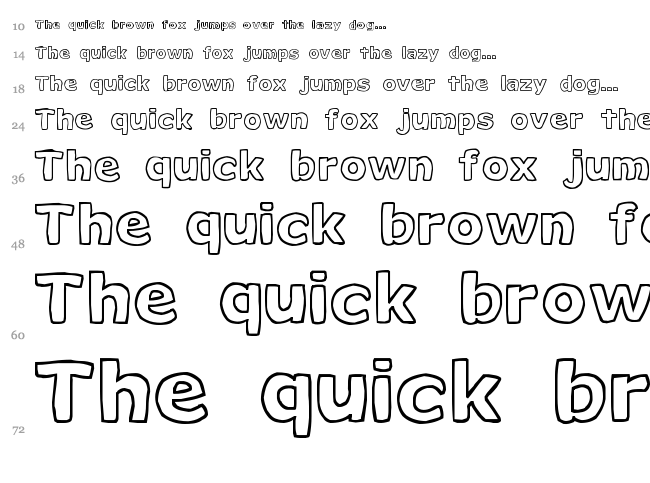 Milk Cocoa font waterfall
