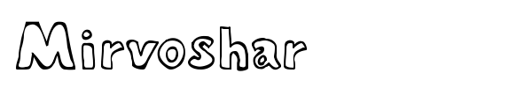 Mirvoshar font