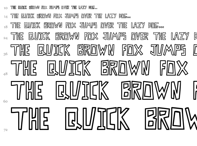 MisterBass font waterfall